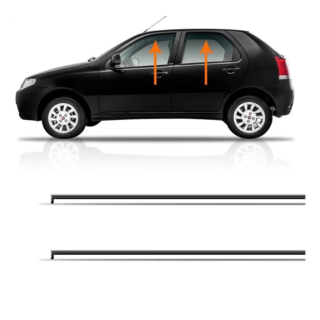 Par Friso do Teto (Borrachão) Palio - 2004 Até 2010 - 2 e 4 portas