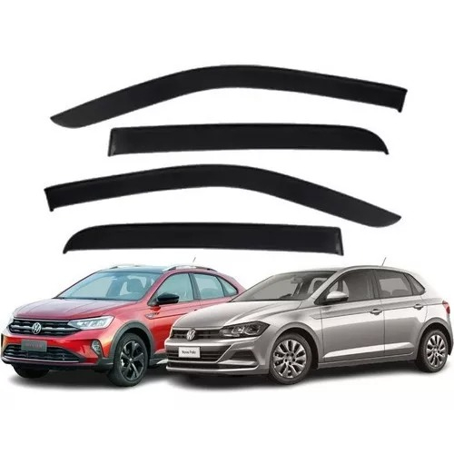 Calha De Chuva Novo Polo Hatch 2017 a 2023 Nivus 2020 a 2021 4 Portas