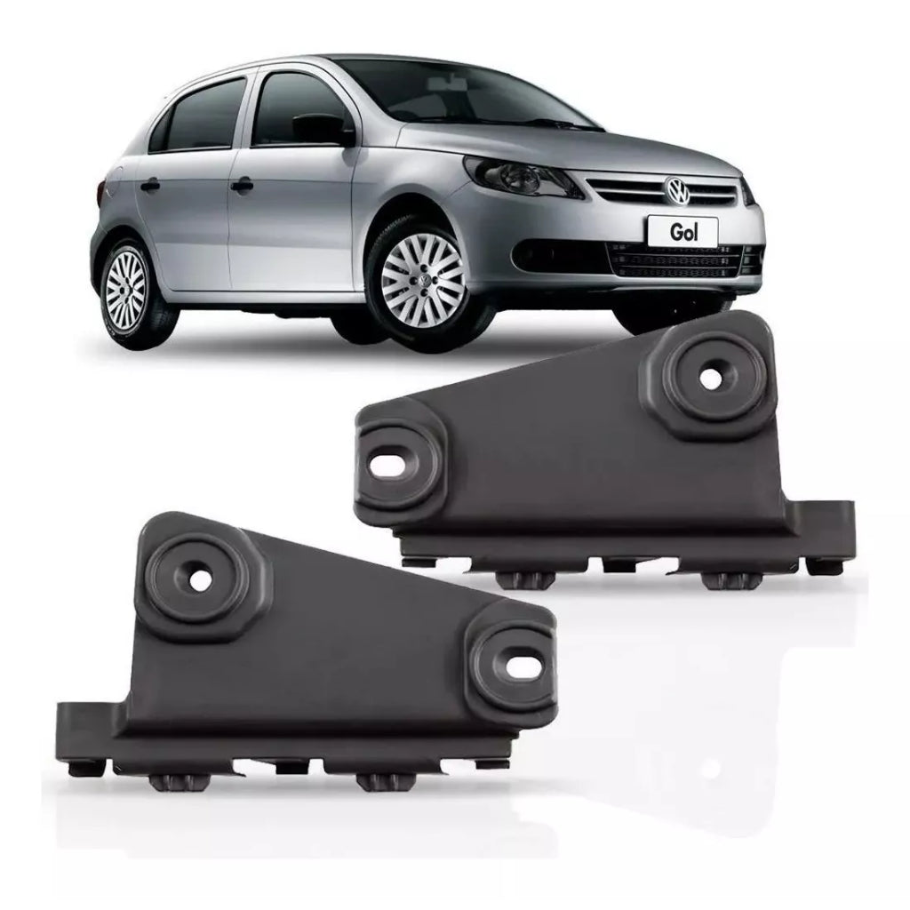 Par Suporte Guia do Para-choque Dianteiro Gol G5 / Voyage / Saveiro - 2008 a 2012