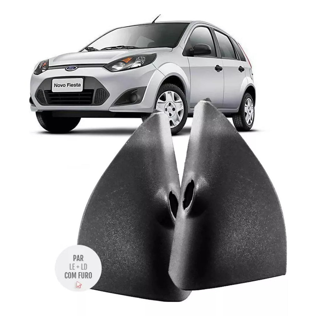 Moldura do Acabamento Interno do Retrovisor Fiesta (Com Furo p/ Controle) - 2003 a 2014