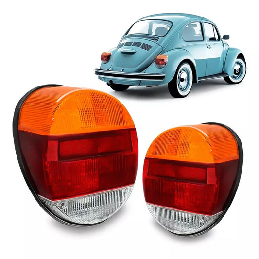 Par Lanterna Completa Fusca Fafá - 1979 Até 1996 - Cor Ambar