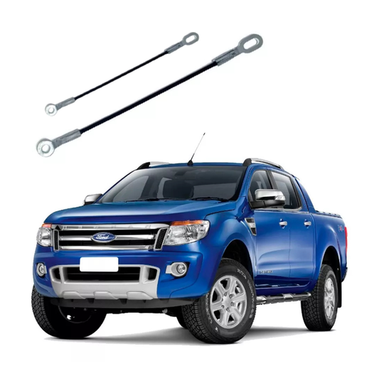 Par Cabo de Aço Tampa Traseira Ford Ranger 2013 Até 2021