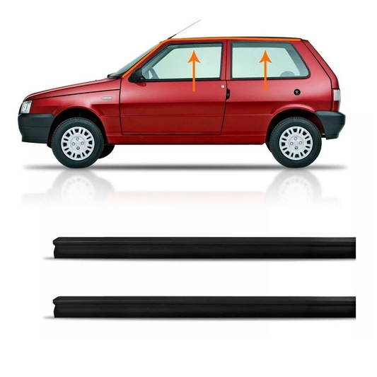 Par Pingadeira Fiat Uno 2 Portas Friso De Teto Encaixe