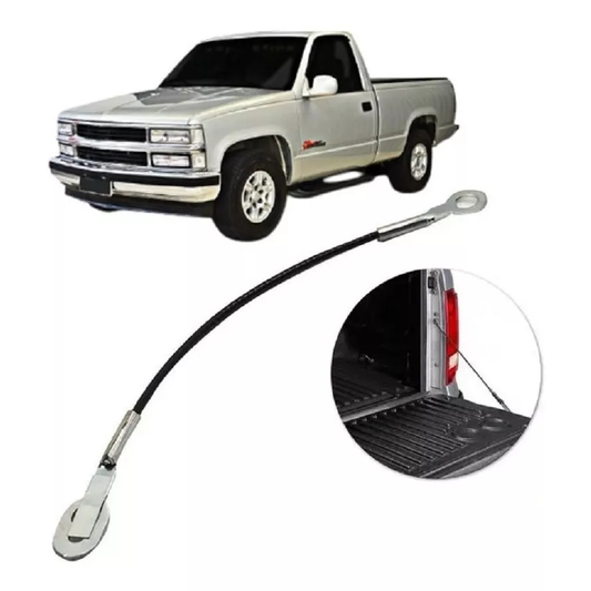 Par Cabo De Aço Tampa Traseira Silverado Todos Modelos