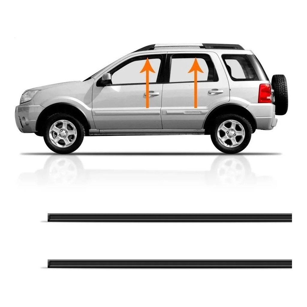 Par Friso do Teto Borrachão Ecosport 2003 até 2012