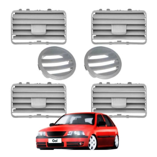 Kit Difusor Grade da Saída de Ar Condicionado Gol/ Saveiro/ Parati G3 1999 a 2005