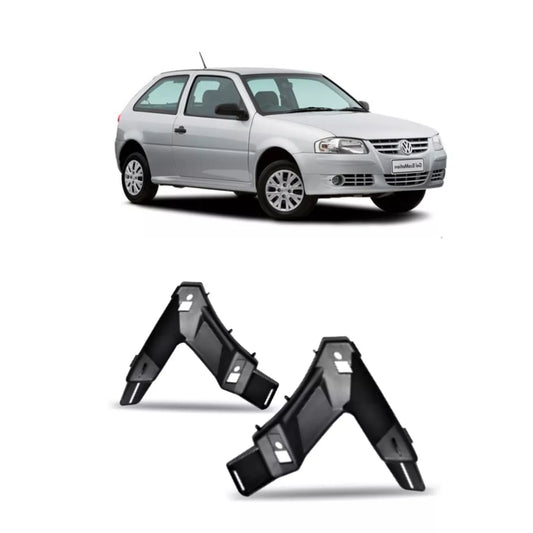 Par Suporte Guia do Para-choque Dianteiro Gol G4 / Parati G4 / Saveiro G4 - 2004 a 2008