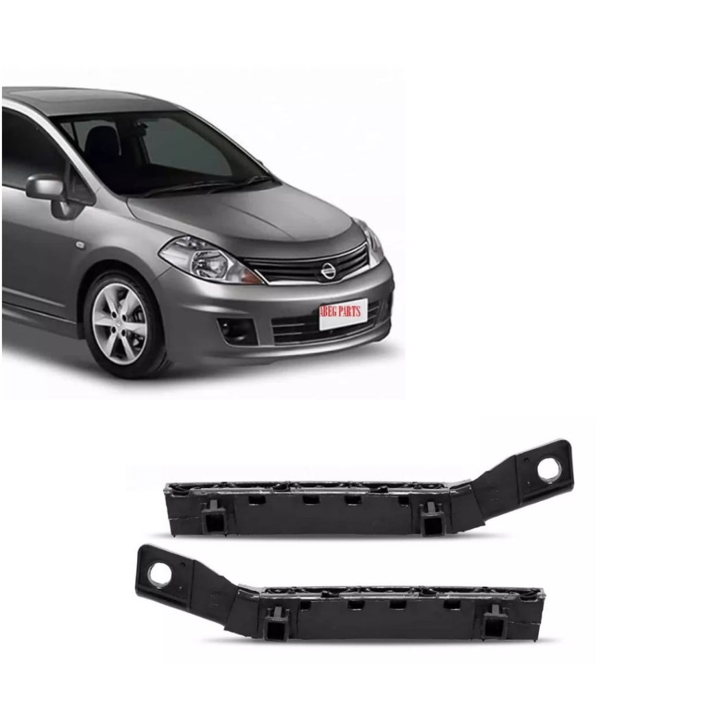 Par Suporte Guia do Para-choque Dianteiro Nissan Tiida - 2007 a 2015