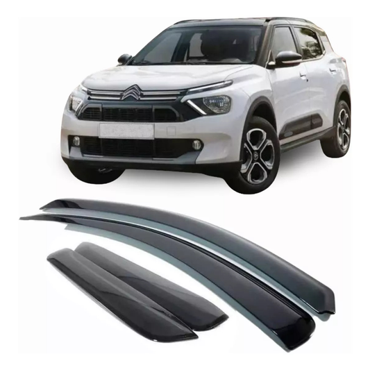 Calha De Chuva Novo C3 Aircross 4 Portas 2024 2025 Preto