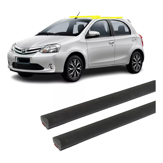 Par De Friso Do Teto Borrachão Etios Hatch 2013 A 2019